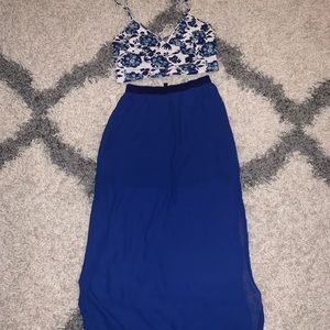 Top and skirt